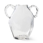HKLIVING - szklany wazon Amfora crystal 34 cm z uszami