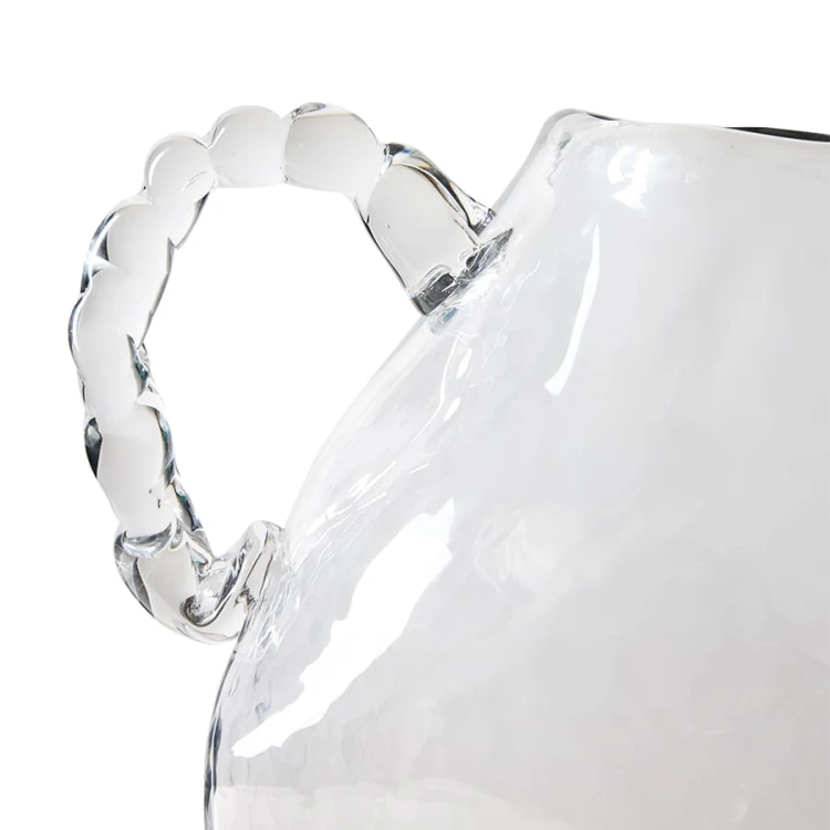 HKLIVING - szklany wazon Amfora crystal 34 cm z uszami