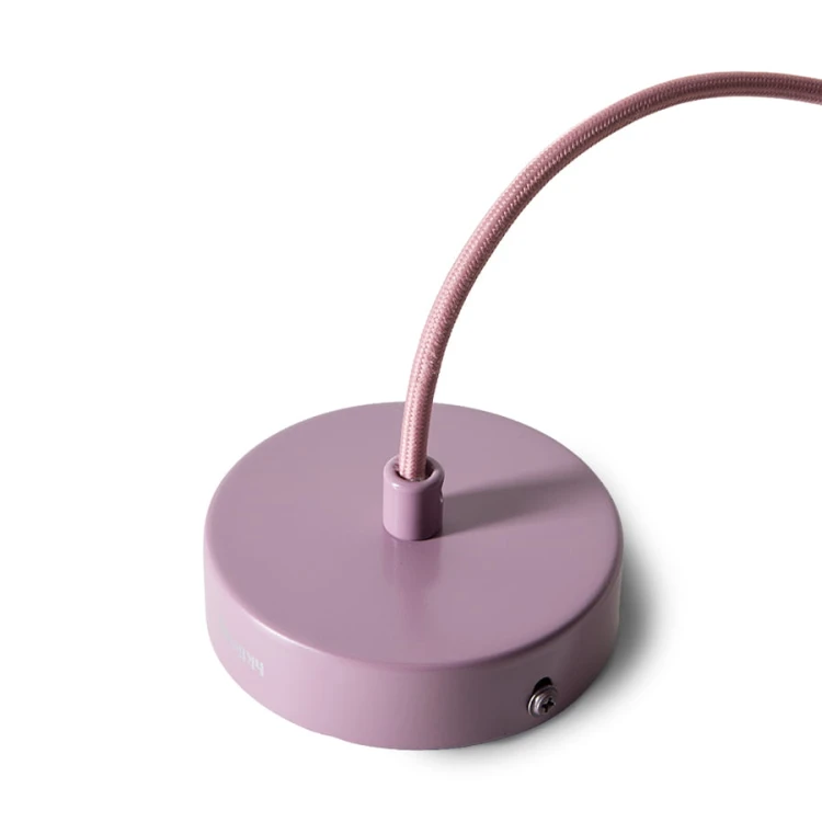 HKLIVING - Lampa sufitowa ze szkła w różowym kolorze