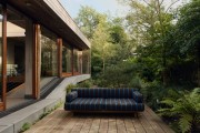 HKLIVING-Sofa outdoor drewno tekowe burnt sky