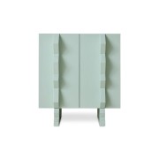 HKLIVING - Szafka Forma ice blue z wyrazistymi uchwytami
