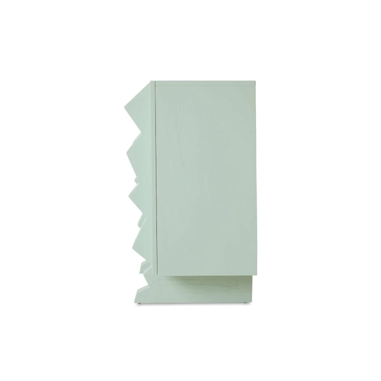 HKLIVING - Szafka Forma ice blue z wyrazistymi uchwytami