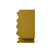 HKLIVING - Szafka Forma olive green z wyrazistymi uchwytami