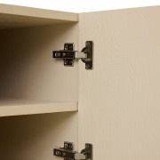 HKLIVING - Komoda Forma off white z wyrazistymi uchwytami