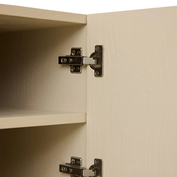 HKLIVING - Komoda Forma off white z wyrazistymi uchwytami