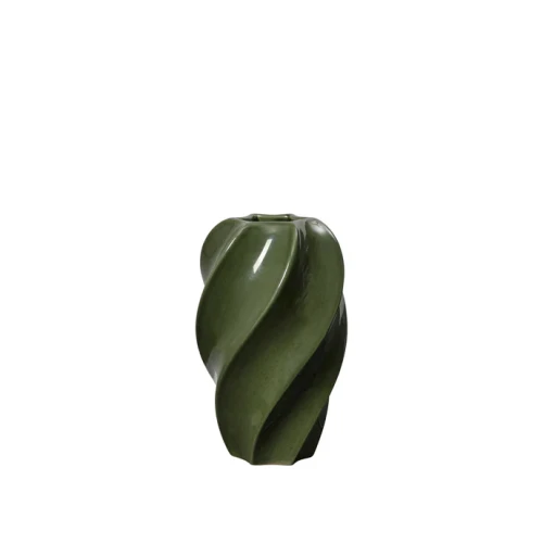 Broste Copenhagen- wazon zielony Odette 24 cm