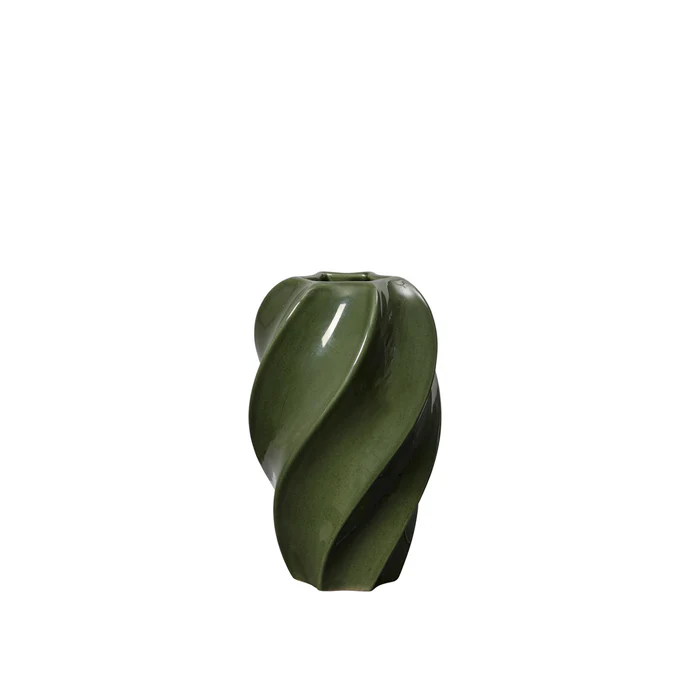 Broste Copenhagen- wazon zielony Odette 24 cm