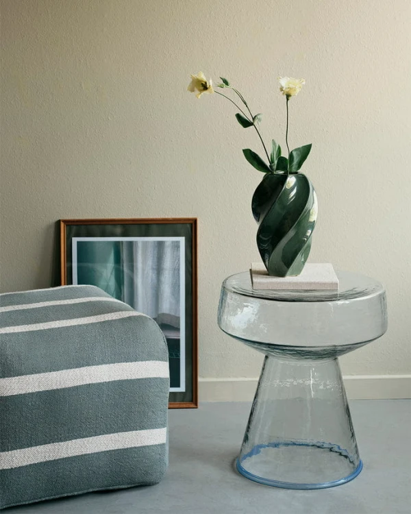 Broste Copenhagen- wazon zielony Odette 24 cm