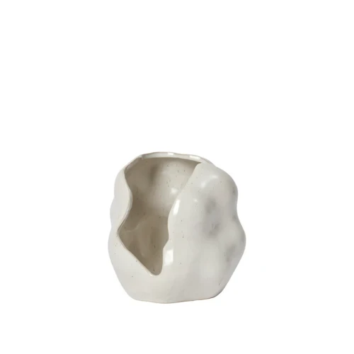 Broste Copenhagen-świecznik Hekla Hurricane jasny 16 cm