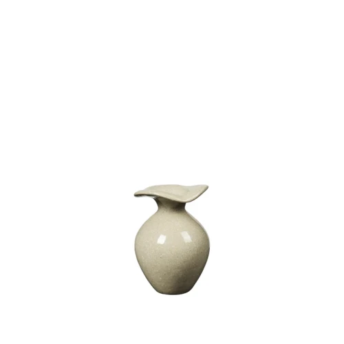 Broste Copenhagen - wazon beżowy Florentina XS