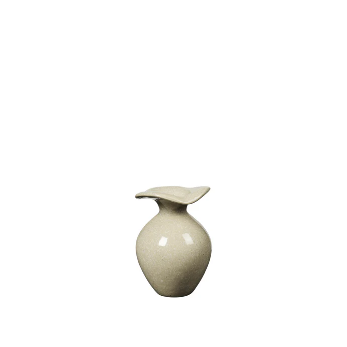 Broste Copenhagen - wazon beżowy Florentina XS