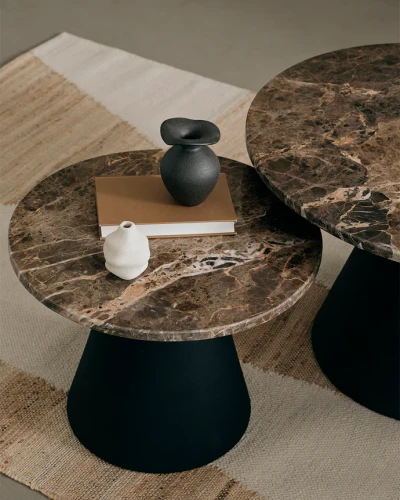 Broste Copenhagen - wazon czarny Florentina XS