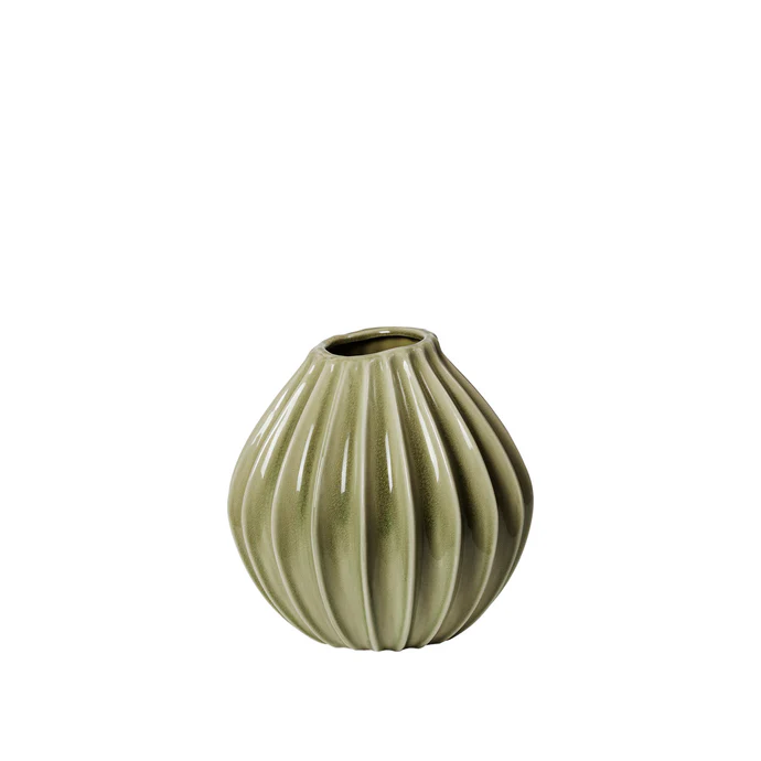 Broste Copenhagen - wazon zielony WIDE M