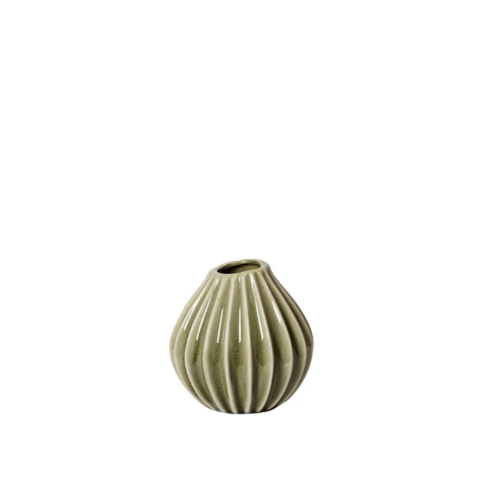 Broste Copenhagen - wazon zielony WIDE S