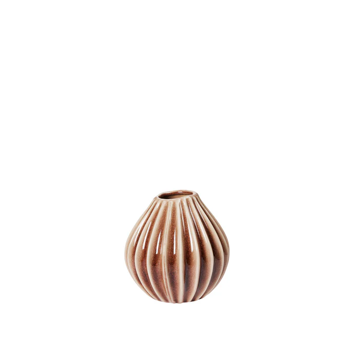 Broste Copenhagen - wazon karmelowy WIDE S