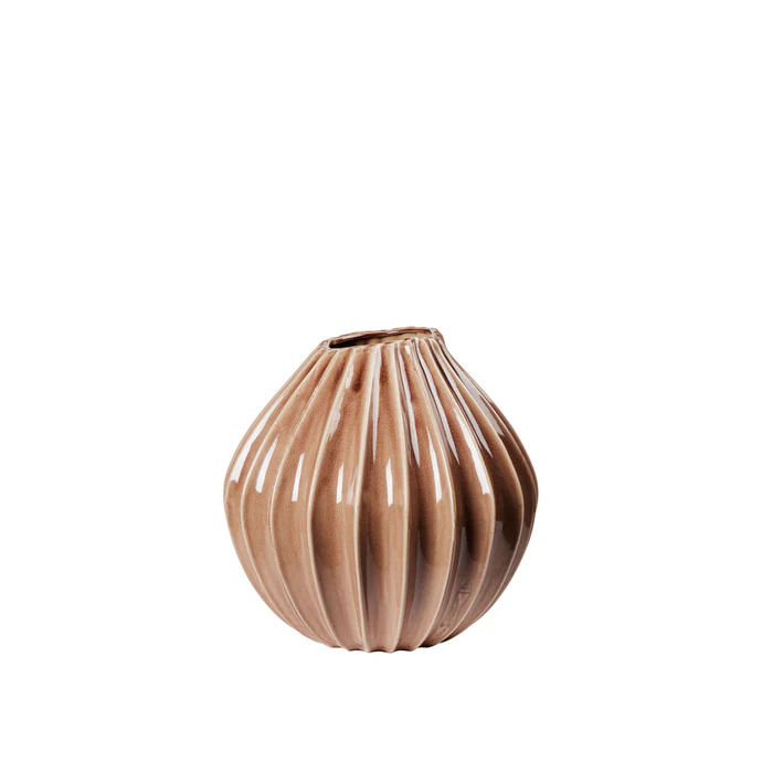Broste Copenhagen - wazon karmelowy WIDE M