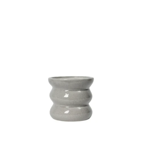 Broste Copenhagen - szara doniczka Minna 16 cm