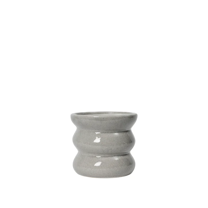 Broste Copenhagen - szara doniczka Minna 16 cm
