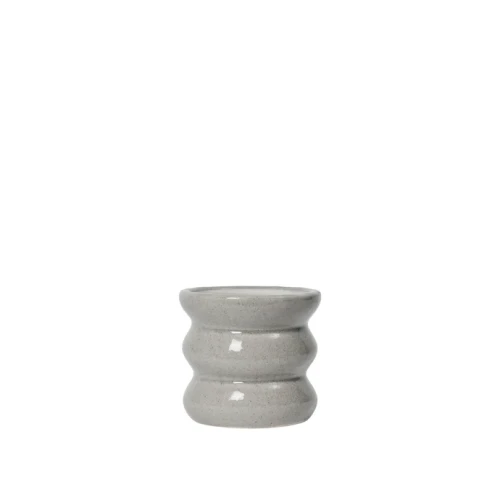 Broste Copenhagen - szara doniczka Minna 12 cm