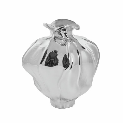 Lene Bjerre-sebrny wazon dekoracyjny 25 cm