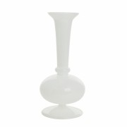 Lene Bjerre-szklany wazon dekoracyjny Celira biały 22 cm