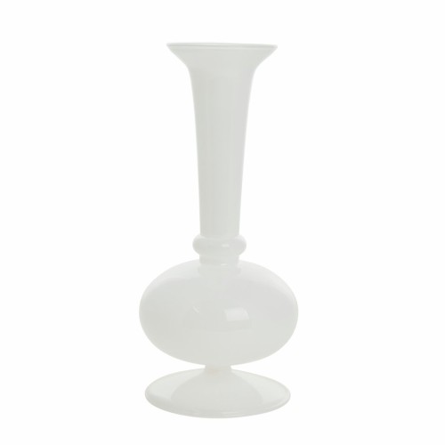 Lene Bjerre-szklany wazon dekoracyjny Celira biały 22 cm