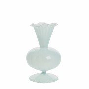 Lene Bjerre-szklany wazon dekoracyjny Celira niebieski 17 cm