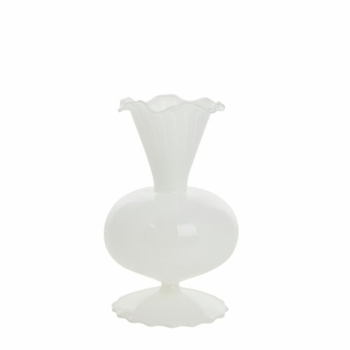 Lene Bjerre-szklany wazon dekoracyjny Celira biały 17 cm