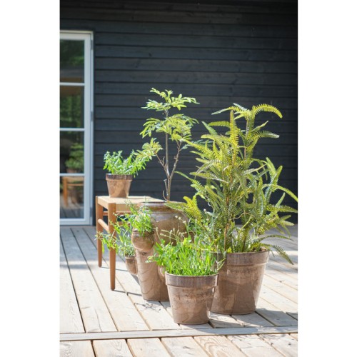 Lauvring - Cappuccino donice ogrodowe szkliwione Mungo