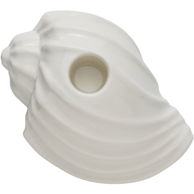 Lene Bjerre-muszla biała świecznik Shellille 6 cm