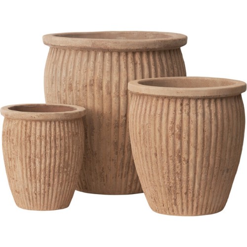 Lauvring - zestaw donic ogrodowych z terakoty Mint