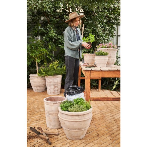 Lauvring - zestaw donic ogrodowych z terakoty Flood