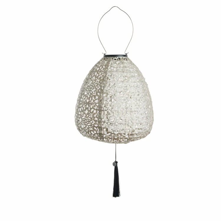 Lene Bjerre- latarnia solarna szara 26 cm
