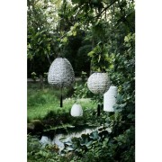 Lene Bjerre- latarnia solarna ciemno szara 26 cm