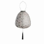 Lene Bjerre- latarnia solarna ciemno szara 26 cm