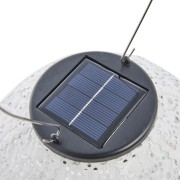 Lene Bjerre- latarnia solarna ciemno szara 20 cm