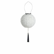 Lene Bjerre- latarnia solarna ciemno szara 20 cm