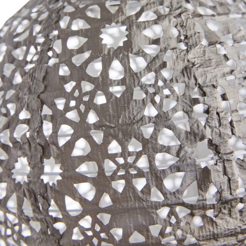 Lene Bjerre- latarnia solarna ciemno szara 20 cm