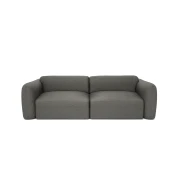 Sofa 3-osobowa rozkładana NORREBRO - szara