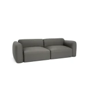 Sofa 3-osobowa rozkładana NORREBRO - szara