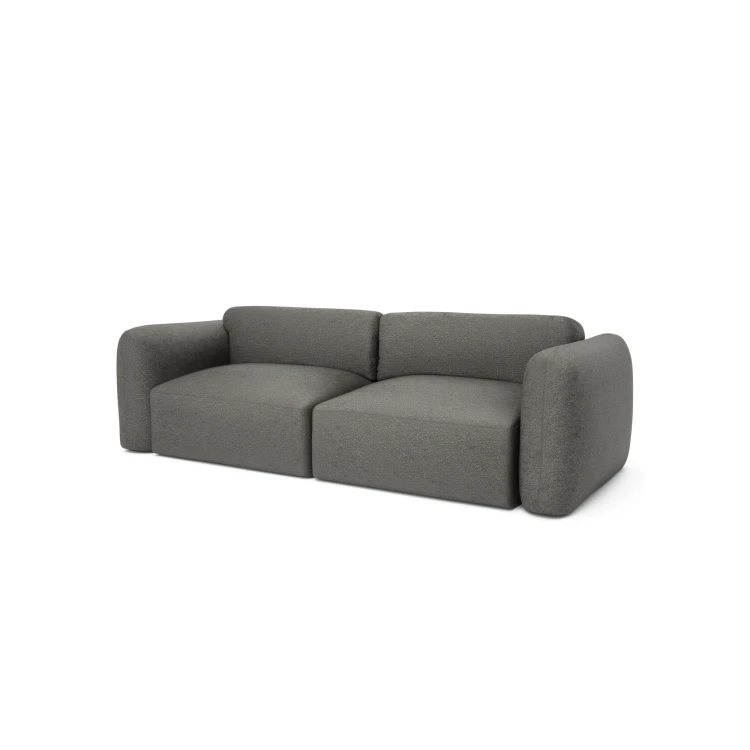 Sofa 3-osobowa rozkładana NORREBRO - szara