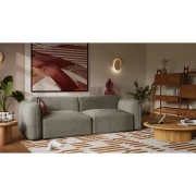 Sofa 3-osobowa rozkładana NORREBRO - szara