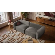 Sofa 3-osobowa rozkładana NORREBRO - szara