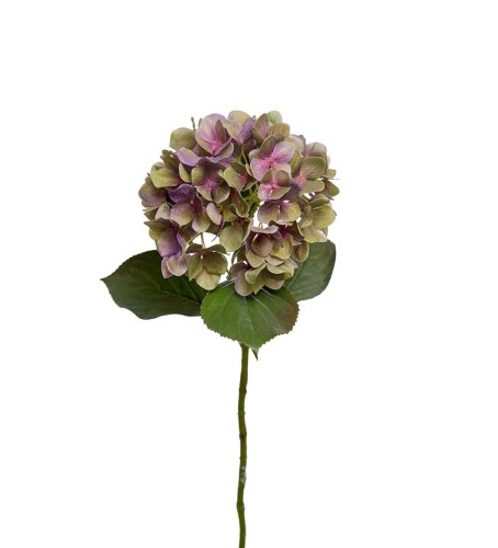 Mr Plant - sztuczna hortensja zielono-fioletowa vintage 65 cm