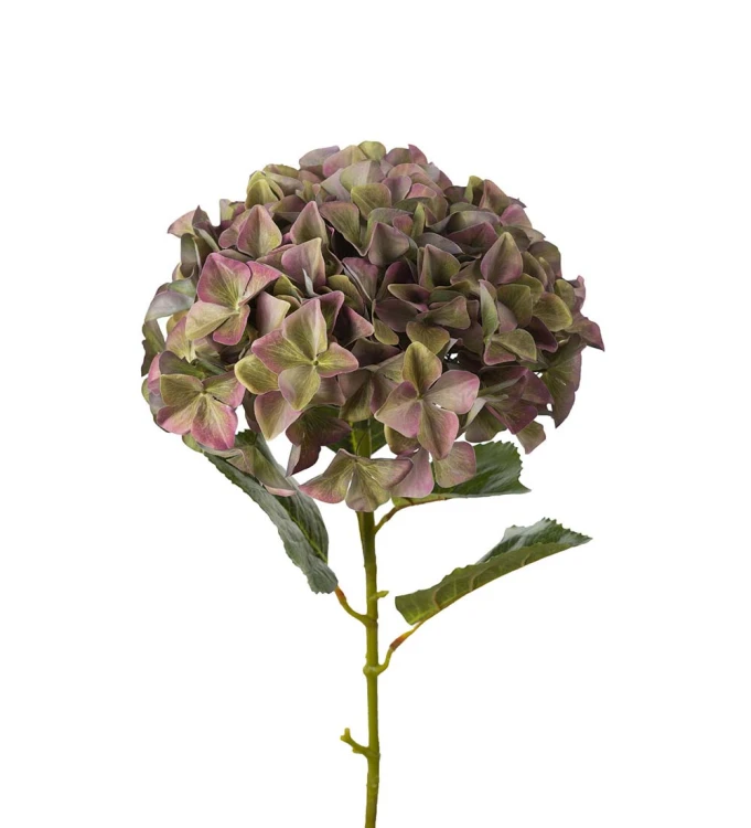 Mr Plant - sztuczna hortensja zielono-fioletowa vintage 110 cm