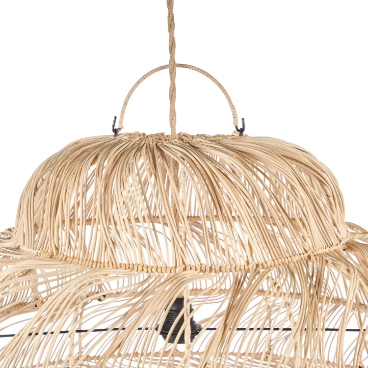 Bazar Bizar - rattanowa lampa sufitowa Puff XL