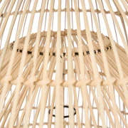 Bazar Bizar - lampa sufitowa Matcha Whisk z rattanu