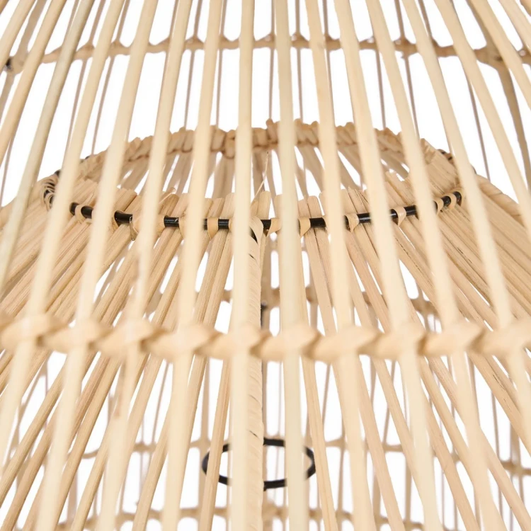 Bazar Bizar - lampa sufitowa Matcha Whisk z rattanu