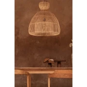 Bazar Bizar - lampa sufitowa Matcha Whisk z rattanu