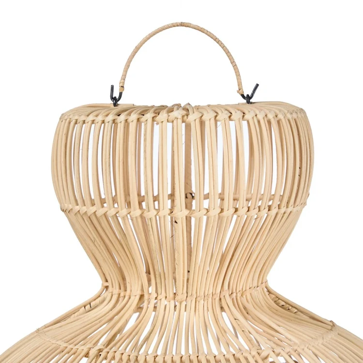 Bazar Bizar - lampa sufitowa Matcha Whisk z rattanu